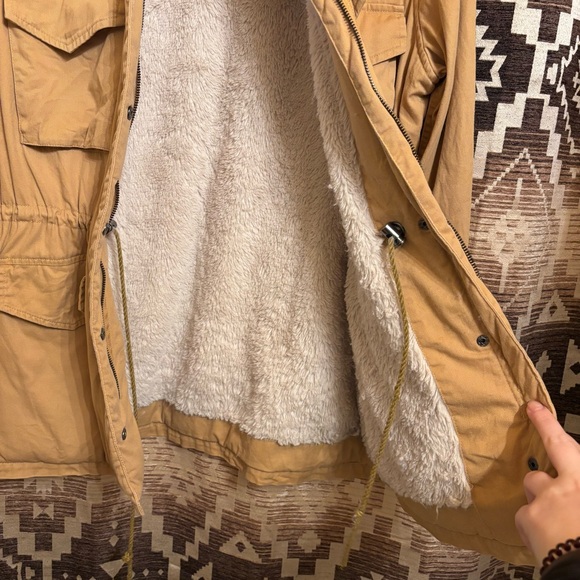 Women’s Versona Fur Lined Cargo Jacket, Size L, 100% Cotton - Picture 4 of 11